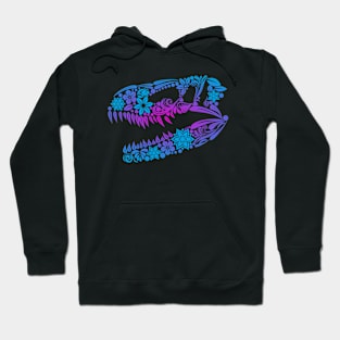 Dia De  Los Muertos Tyranosaurus Rex Hoodie